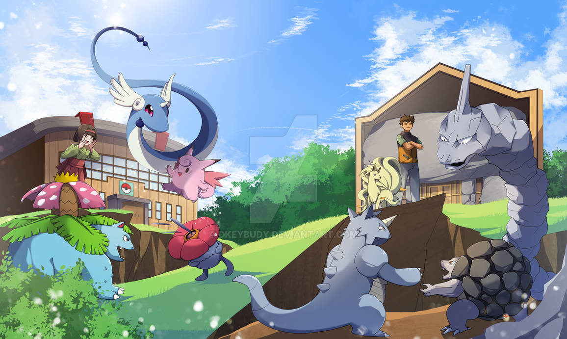 Deviantart Pokemon Conjoin Pokemon Commission - Love n Togetherness Moment by DkeyBudy on DeviantArt