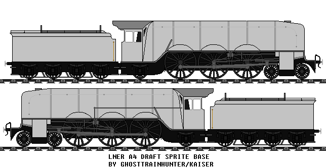 LNER A4 Draft Sprite Base by ghosttrainhunter on DeviantArt