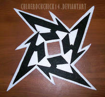 White/Black Metallica Ninja Star