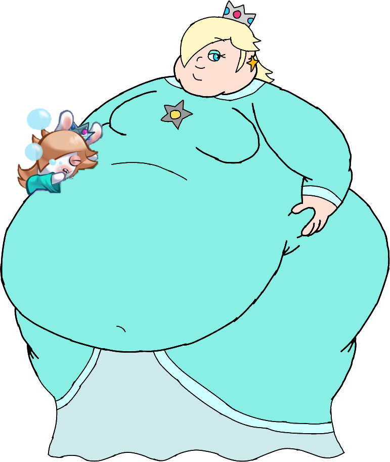 Fat Rabbids Characters Fat Rosalina with Sleepy Rabbid Rosalina by TravisTheGainer on DeviantArt