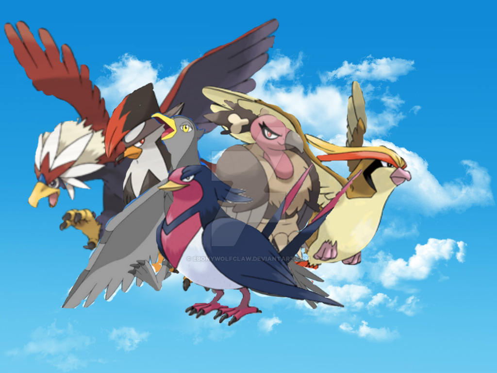 Pokemon Flying types by EbonyWolfClaw on DeviantArt