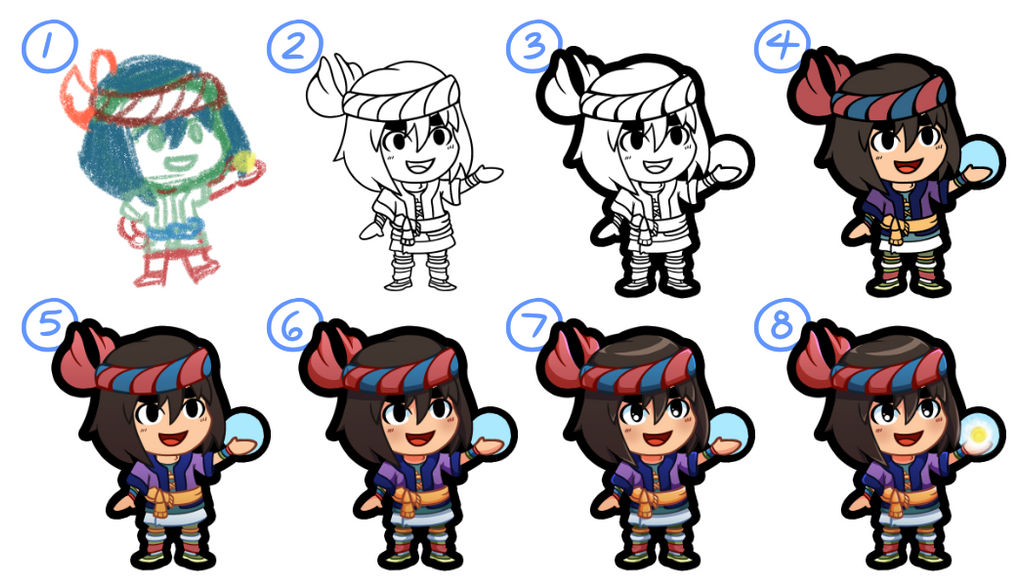 Drawing/Shading Process No. 5 by Amysaurus121 on DeviantArt