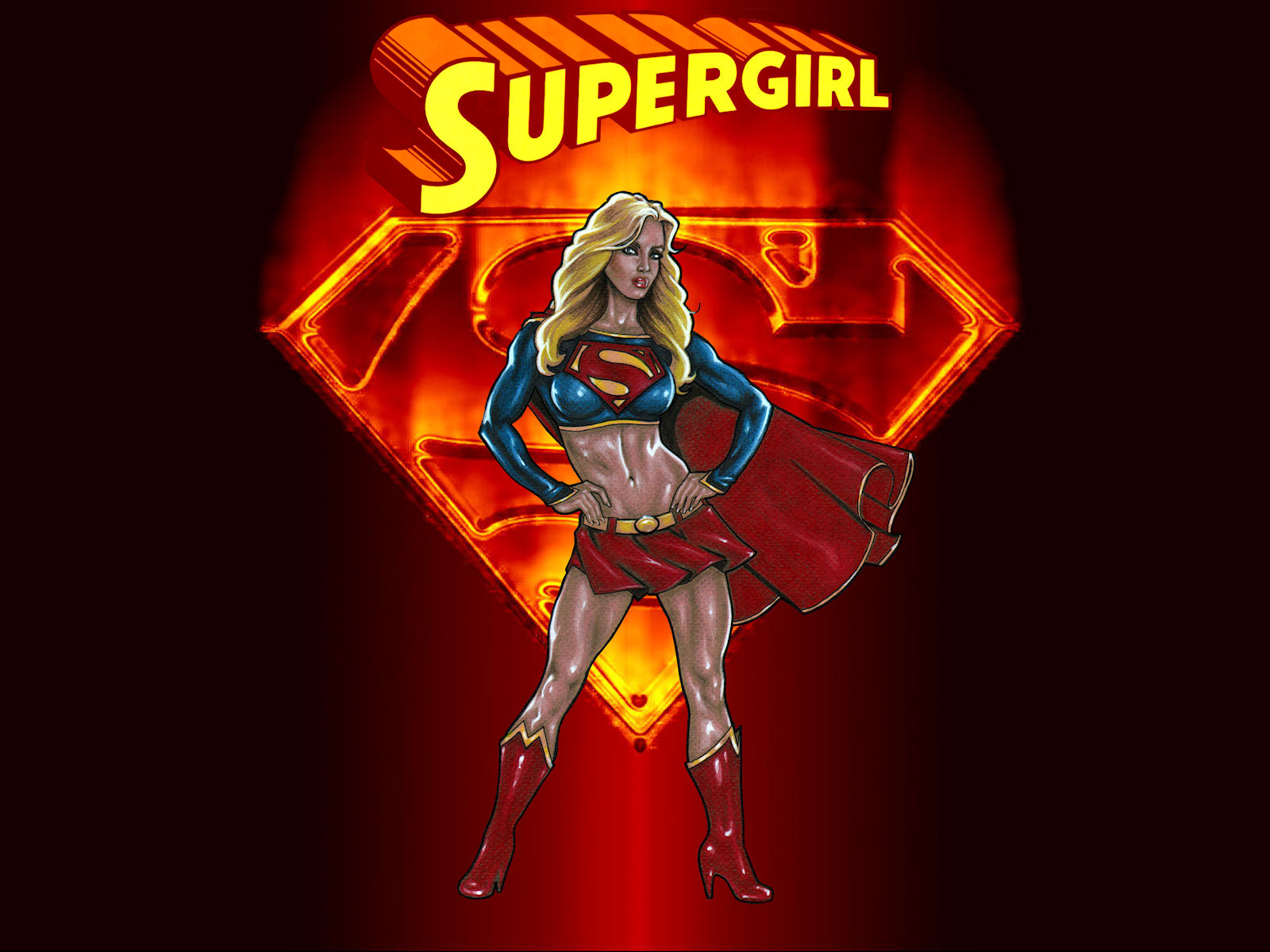 Fiery Supergirl