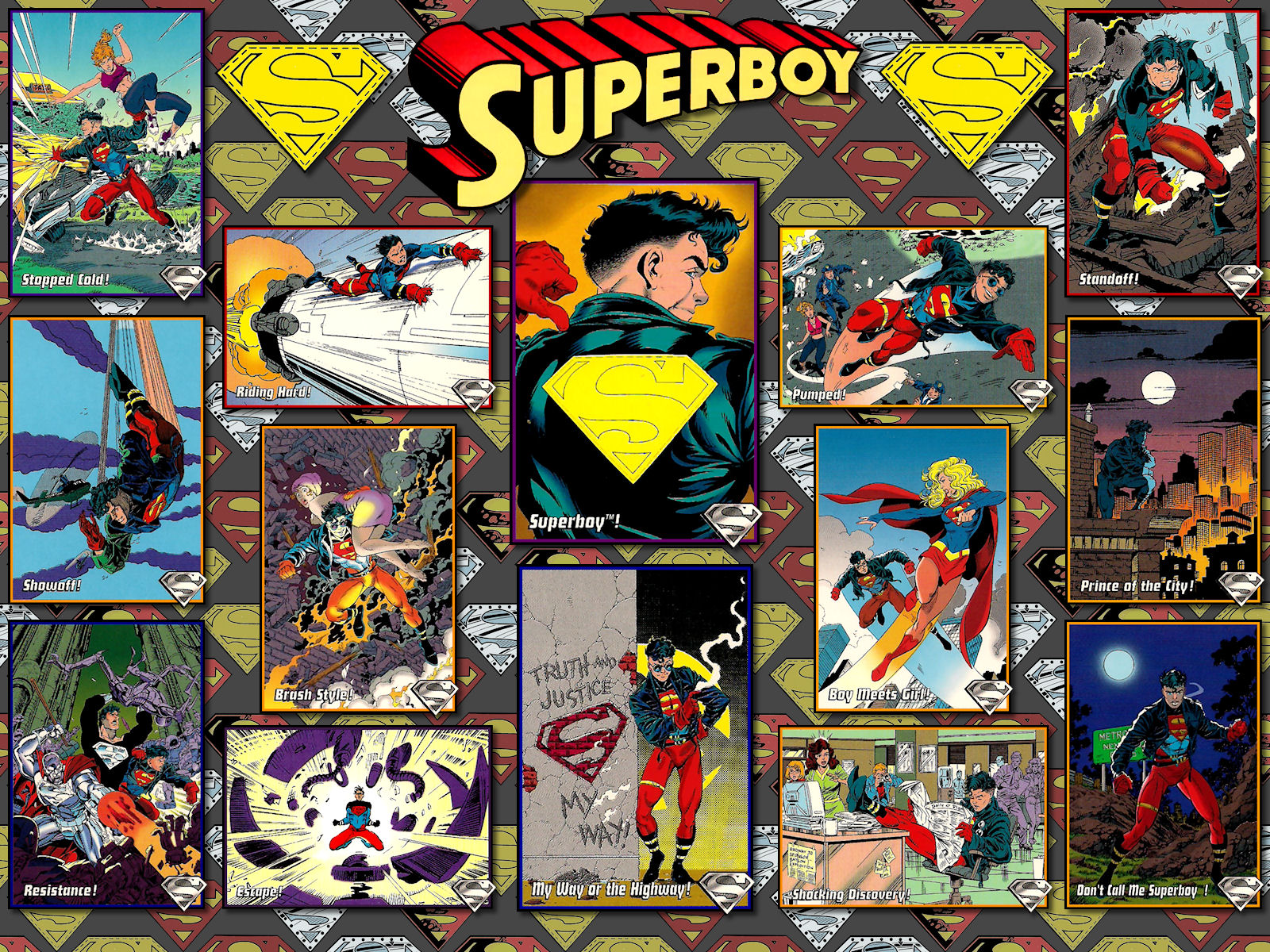 Superboy - The Return Of Superman SkyBox Card WP