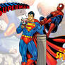 Superman vs Spiderman Arm Wrestling WS