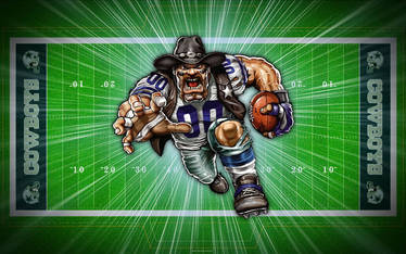 Football Field Fathead - Crushed Cowboy!