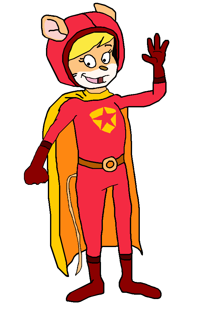 Liza's WordGirl costume (again)