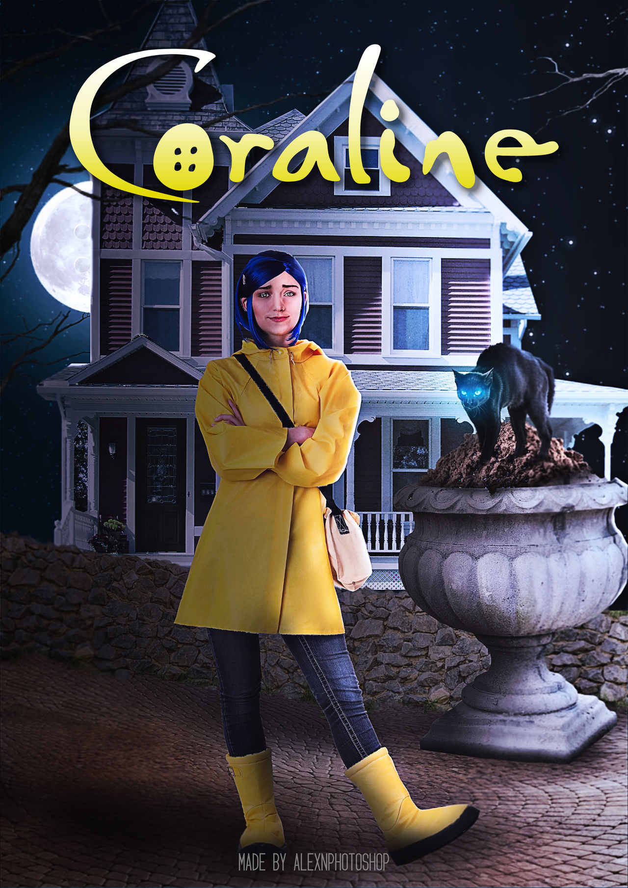 I made a poster for the Coraline movie by Spencie5 on DeviantArt