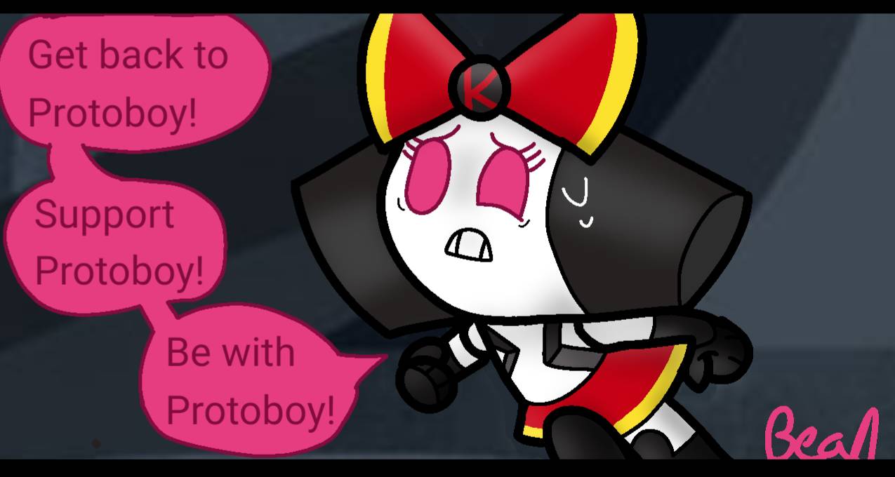 Protoboy and Protogirl Dont like you by KatMaz on DeviantArt