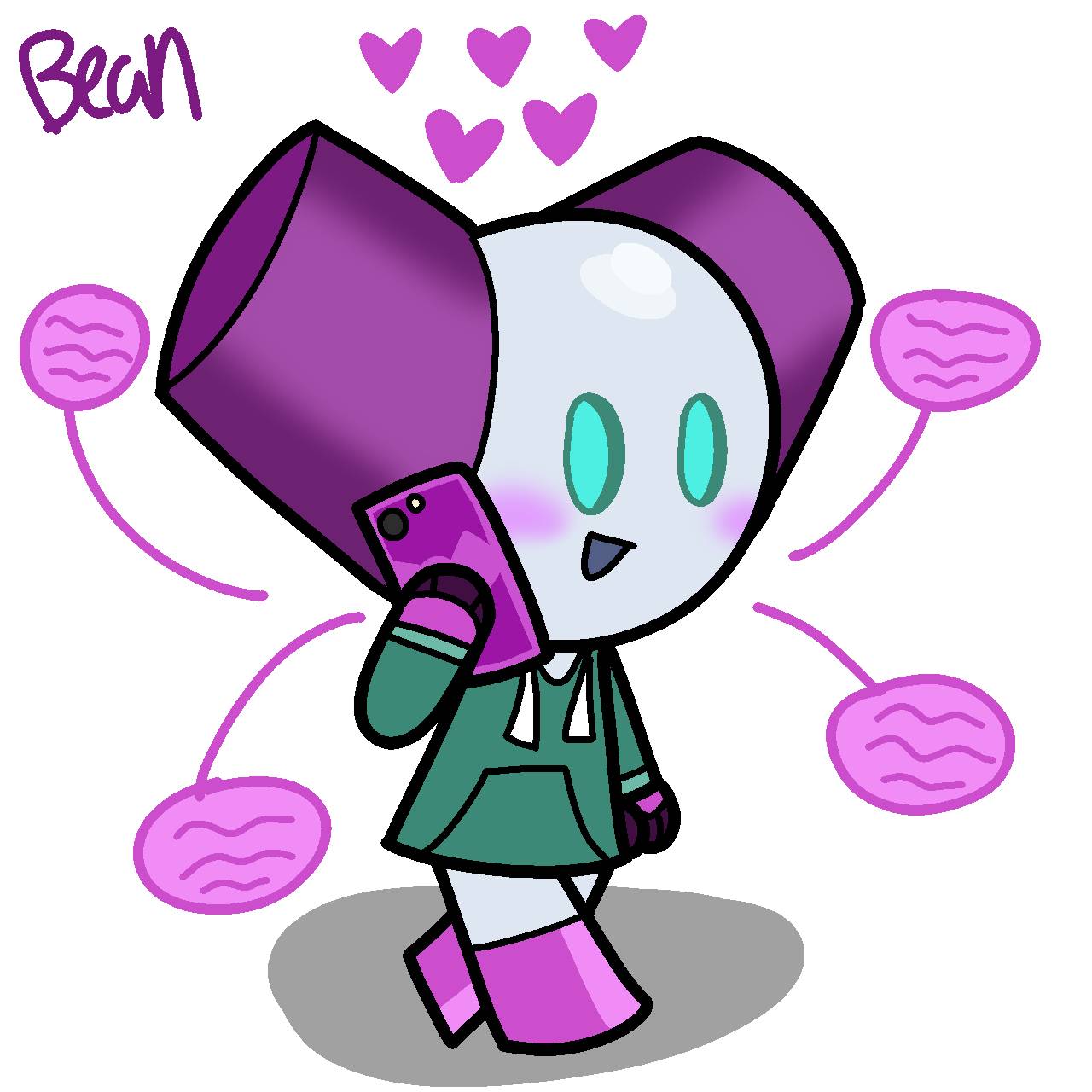 On the phone by Bean8540 on DeviantArt