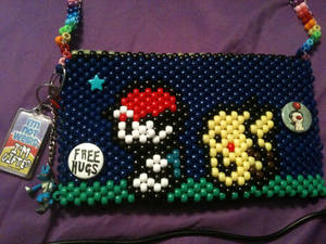 Pokemon themed Bead Purse