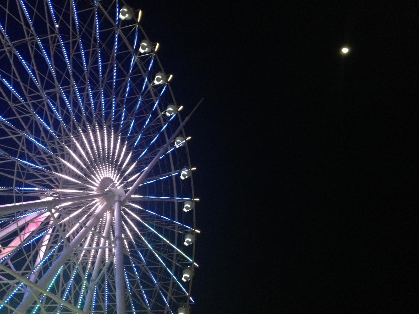 Ferris Wheel + Moon