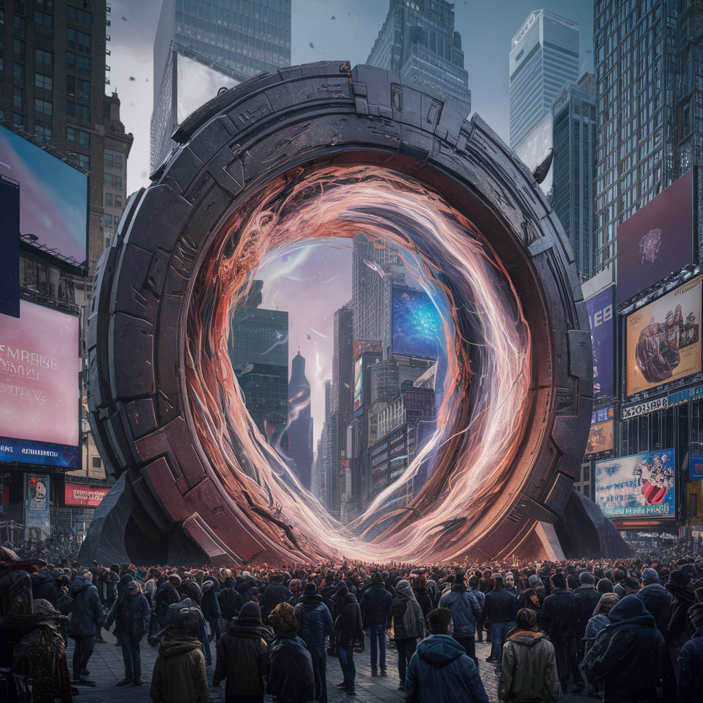 Portal Times Square by AnderflowArt on DeviantArt