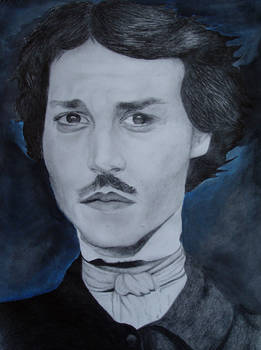 Depp as Poe