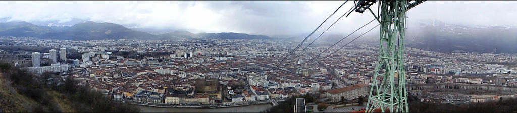 Grenoble from Aerial tramway
