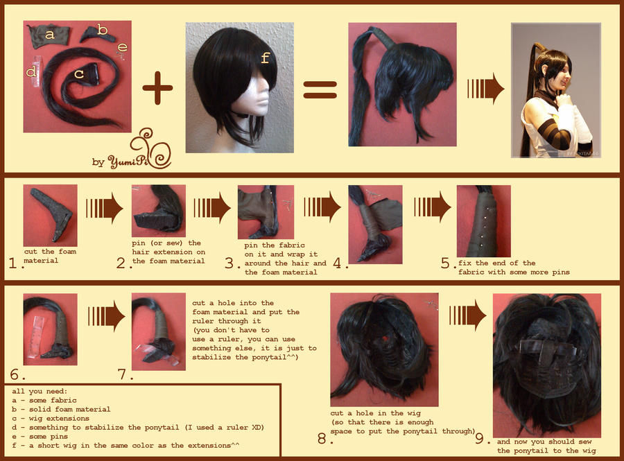 Tsubaki ponytail tutorial