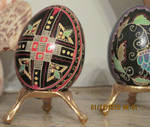 pysanky black egg by orzak