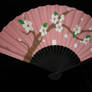 Sakura Blossom Handpainted Fan