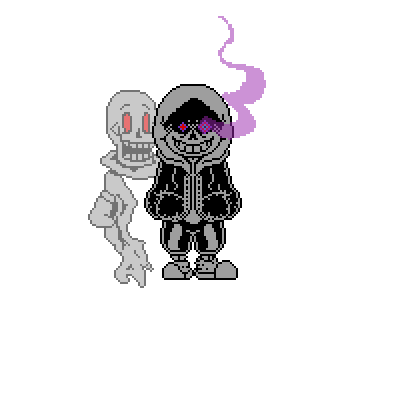 Dusttale Sans sprite (but its the official design) by TheRealAllanTorngren  on DeviantArt