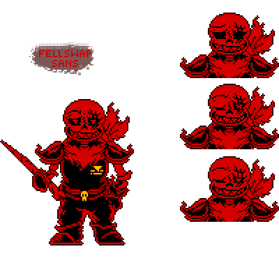 Editing Fellswap Sans Request - Free online pixel art drawing tool -  Pixilart