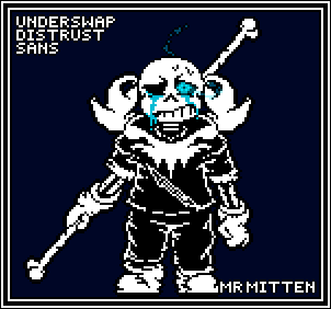 UnderSwap Distrust sans sprite (phase 1) by Mrmitten on DeviantArt