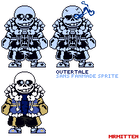 Projecttale Sans Battle Sprite by JesterBones4150 on DeviantArt