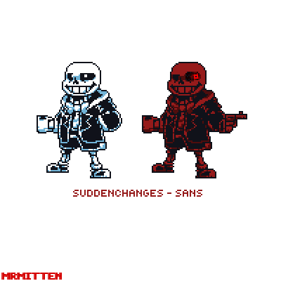 More sans editing pixel art