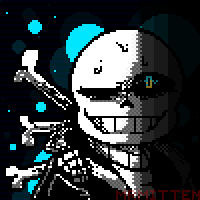 Sans Pixel Art (by my brother!) by Pinkajou52 on DeviantArt