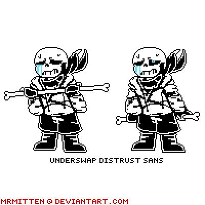 Ink!Sans battle sprite by GeorgTime on DeviantArt