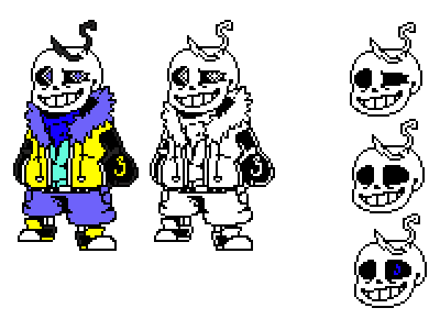 Dusttale - Sans battle sprite (animated) by sotwound on DeviantArt