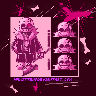 Horror sans sprite by Mrmitten on DeviantArt