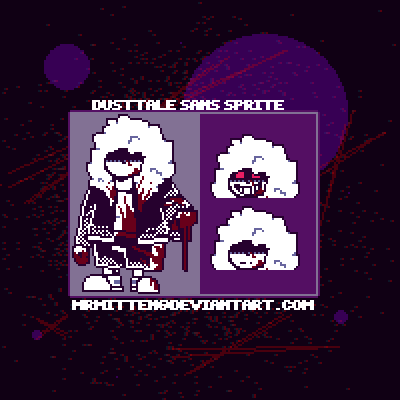 Pixilart - Dust Sans Sprite by bloodtale