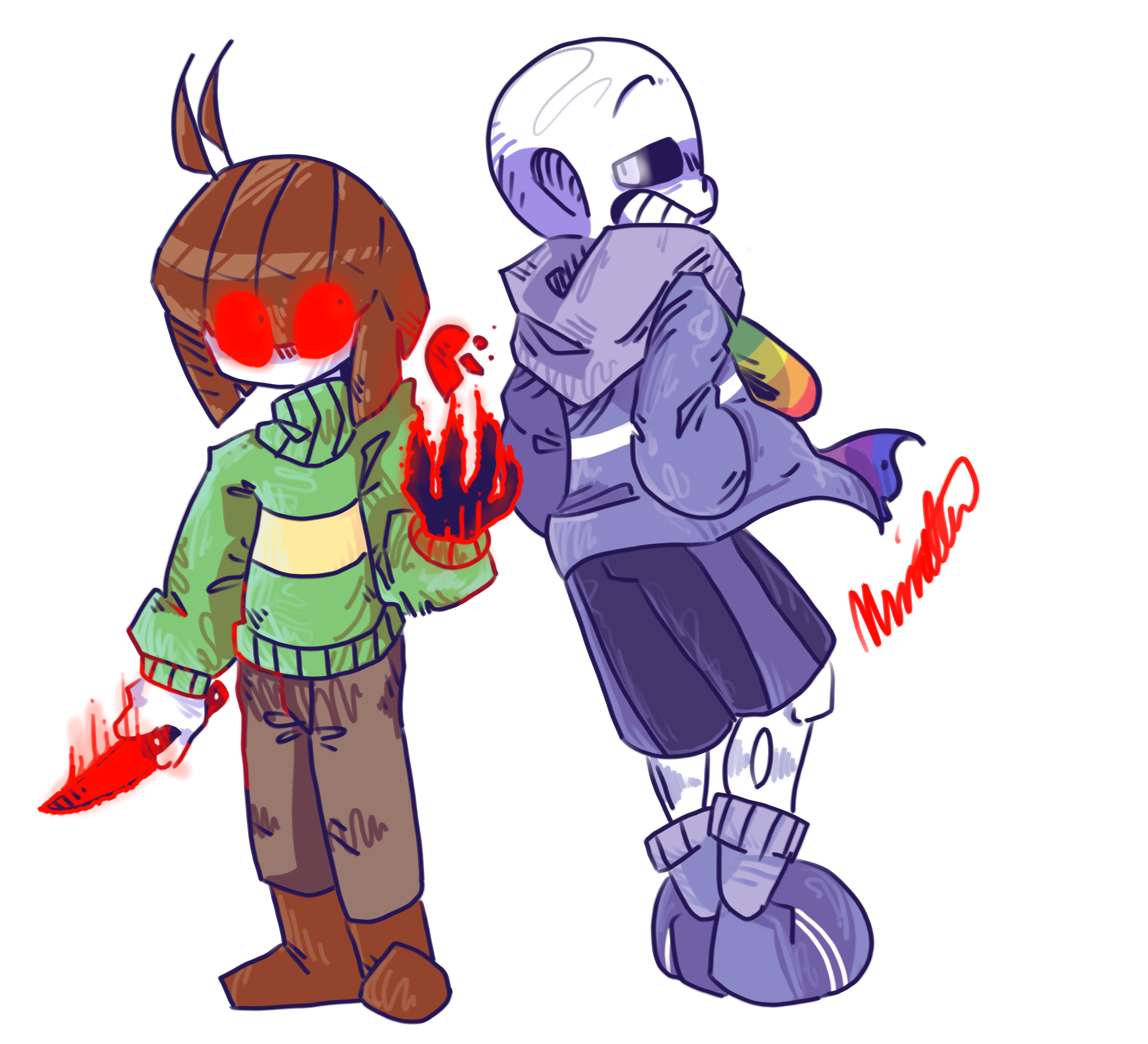 Frisk and Chara on UNDERTALE-SANS-GROUP - DeviantArt