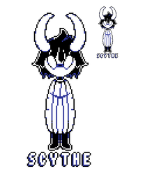 Scythe - refusetale oc - pixelart/sprite(gift)