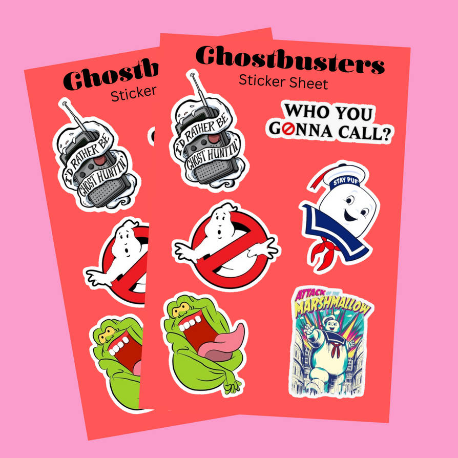 Ghostbusters Sticker Fun Ghostbusters Sticker Sheet by bubbleartstudio03 on DeviantArt