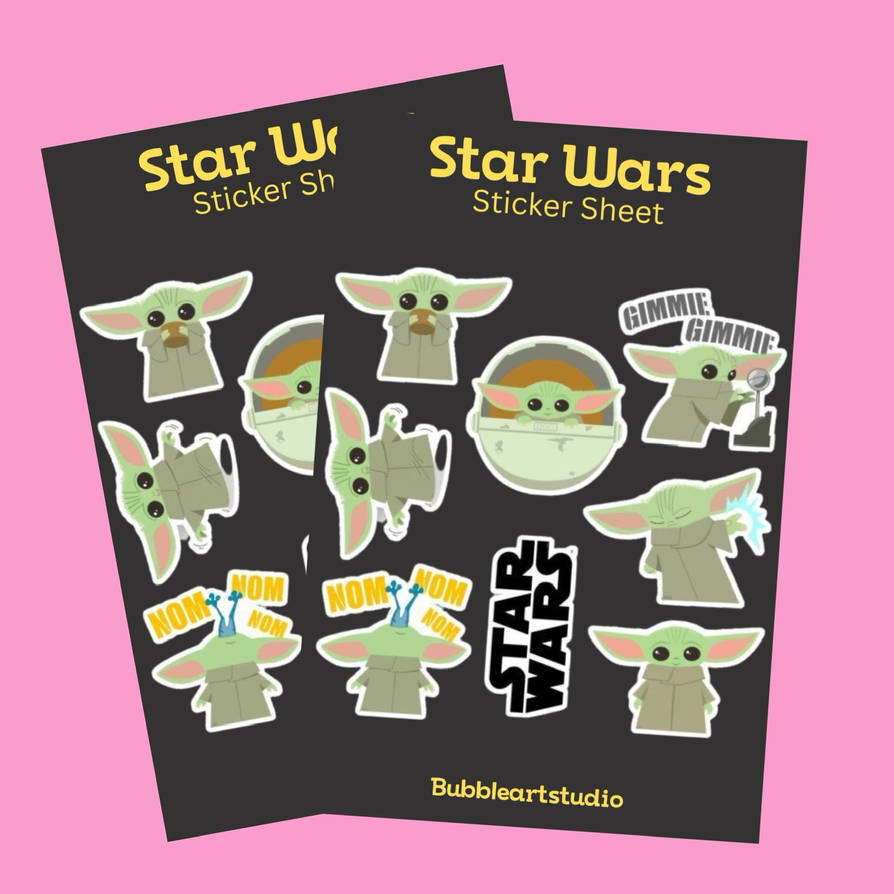 Star Wars Sticker Sheet By Bubbleartstudio03 On DeviantArt