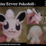 Shiny Eevee Pokedoll Plush! Minky~