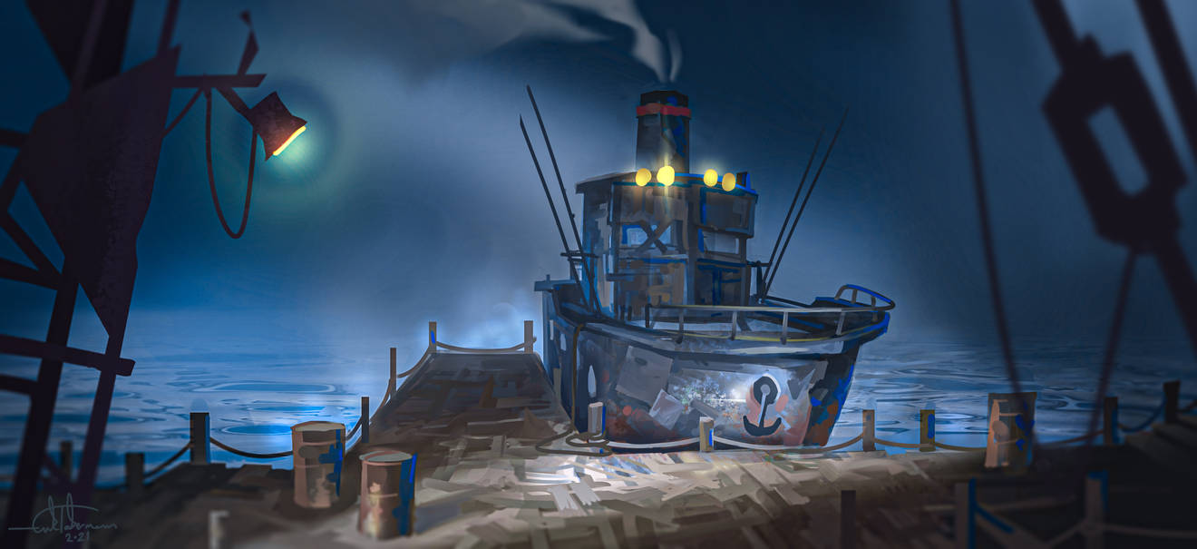 Fishing Boat by ErikTaberman on DeviantArt