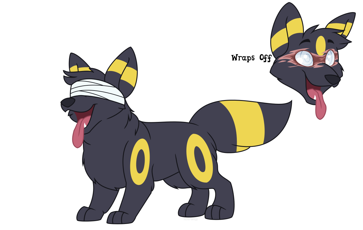 umbreon and tbh creature (pokemon) drawn by ninfiavee