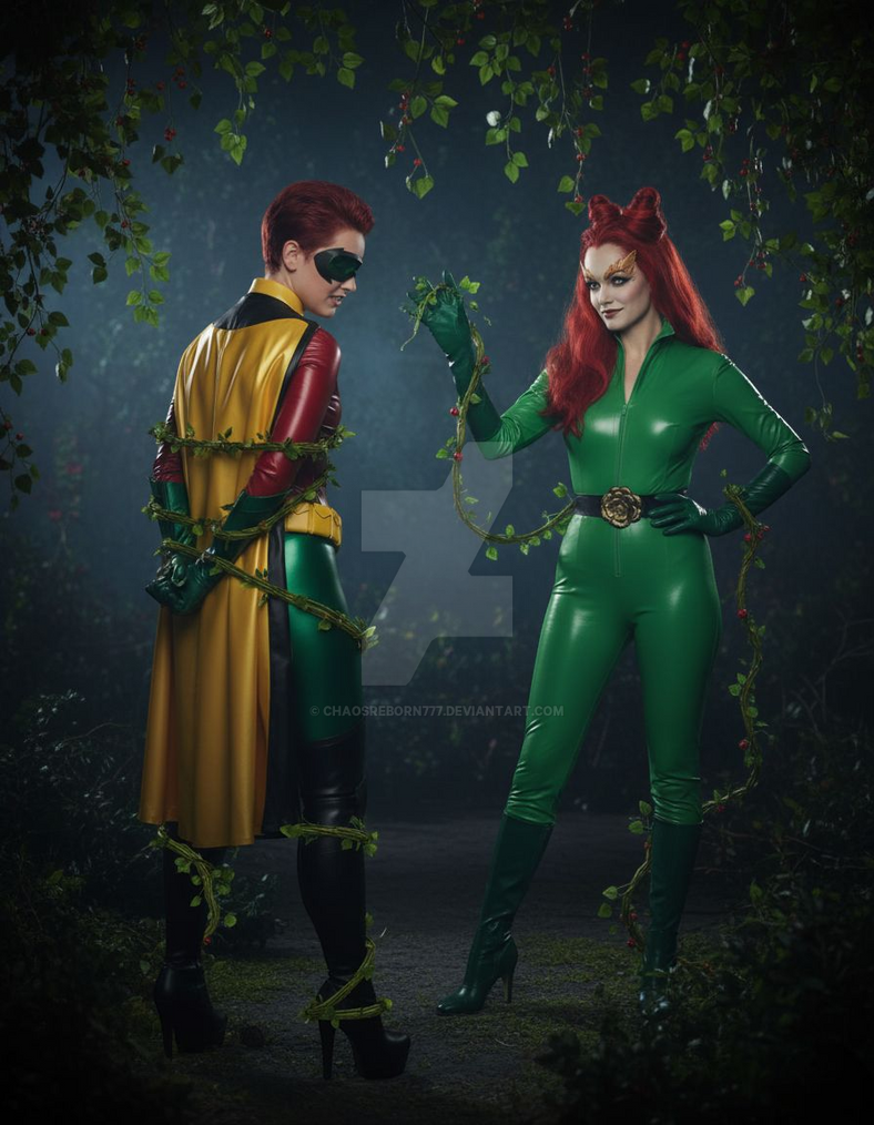 Robin Victim Robin captured by Poison Ivy by Chaosreborn777 on DeviantArt