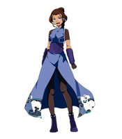 Katara's newest hero look- A Waterbending quirk