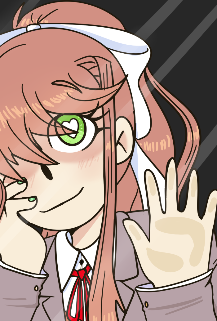 Just monika mobile (iPhone 6) by CoffeeNeeded on DeviantArt