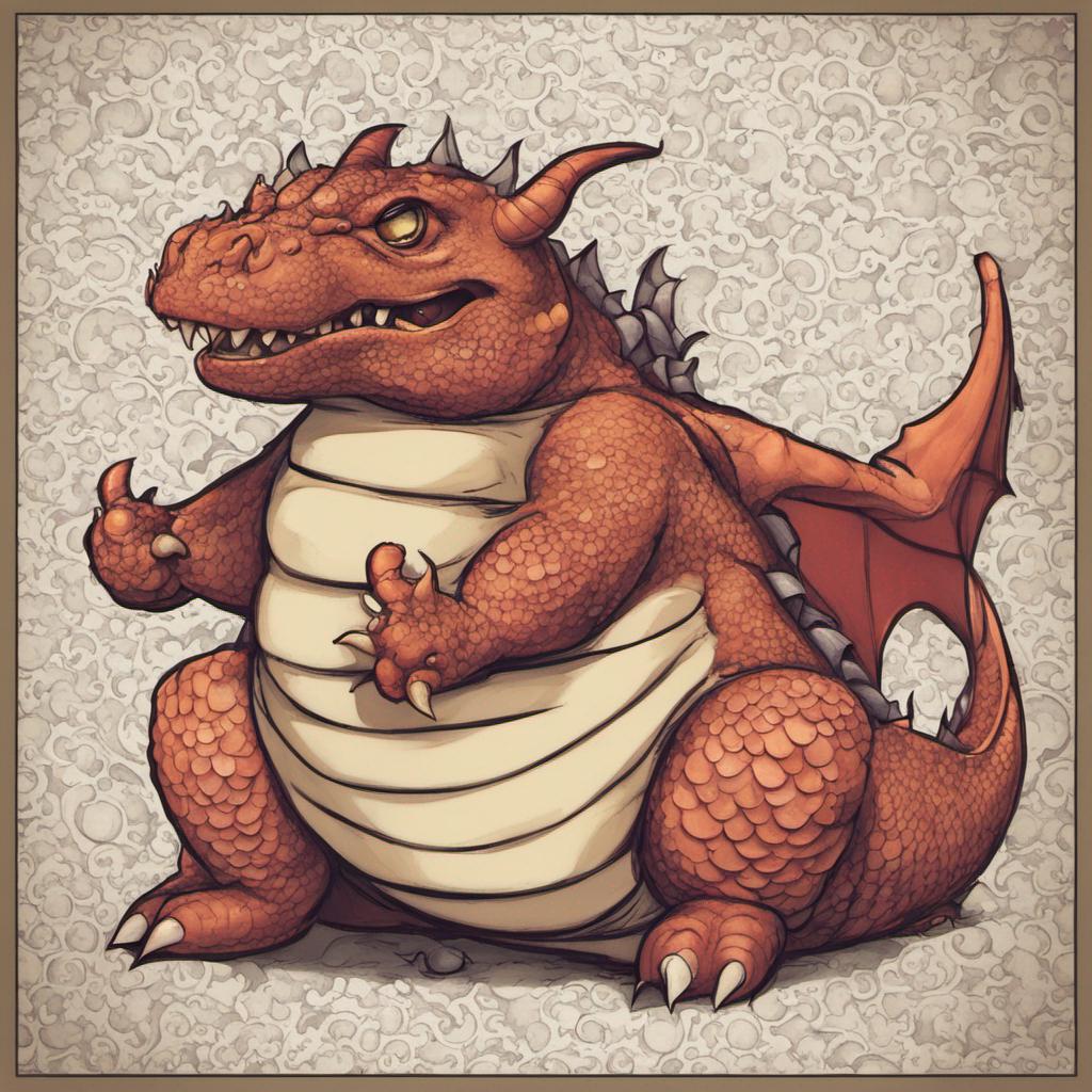 Red chubby dragon pokemon