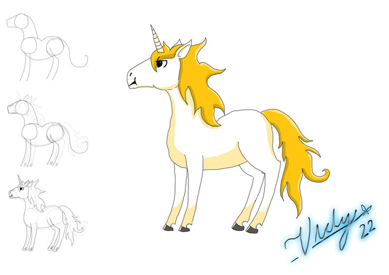 Tutorial Draw a Unicorn with griffsnuff by xRavenGhostx on DeviantArt
