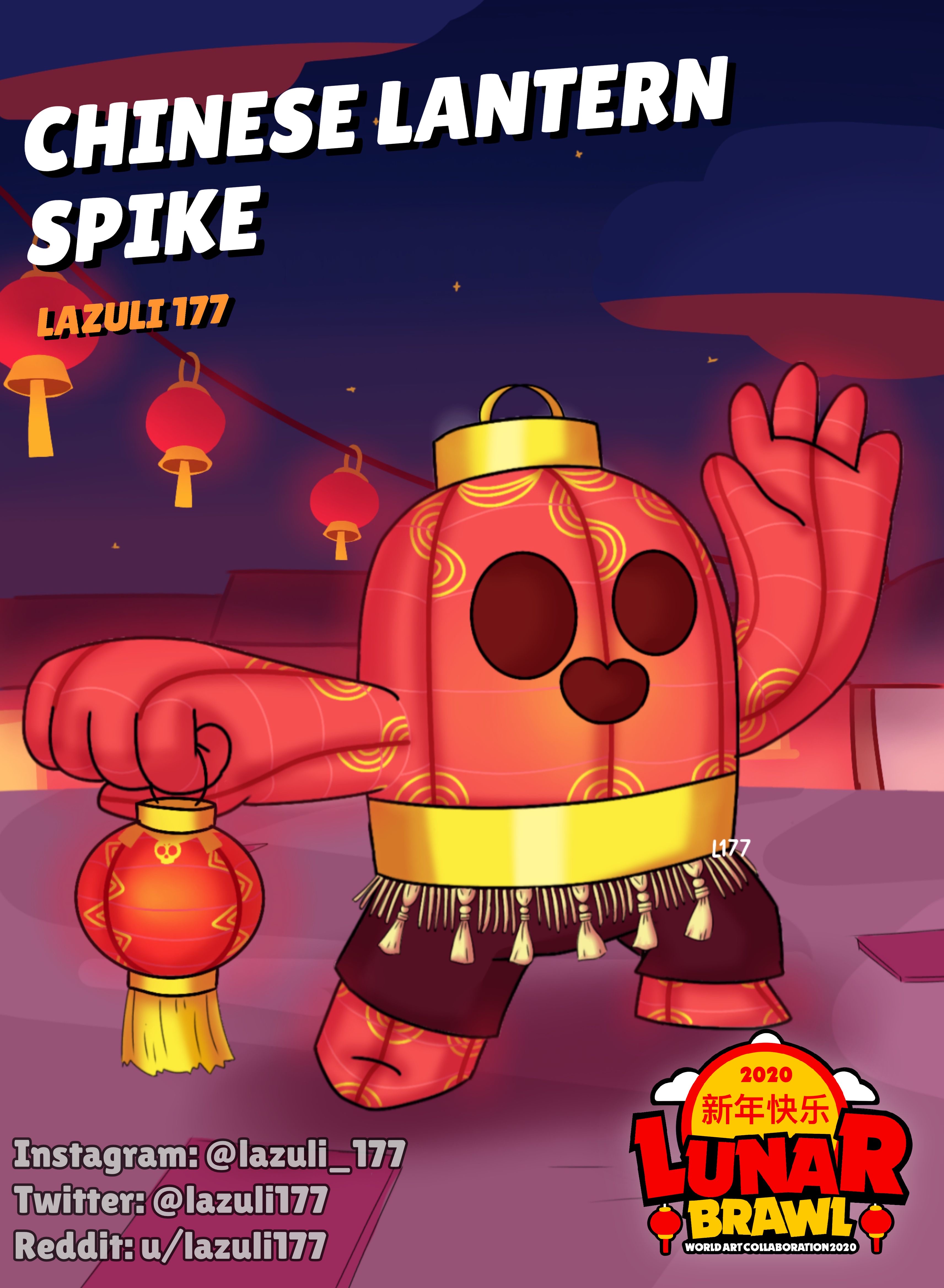 Logmas Spike heroe skins in Brawl Stars