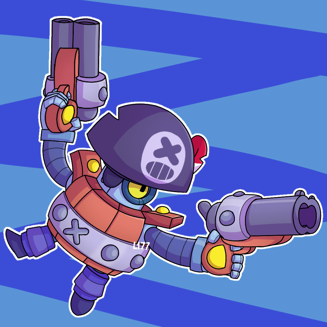 Darryl Brawl Stars By Lazuli177 On Deviantart - brawl stars fan art darryl