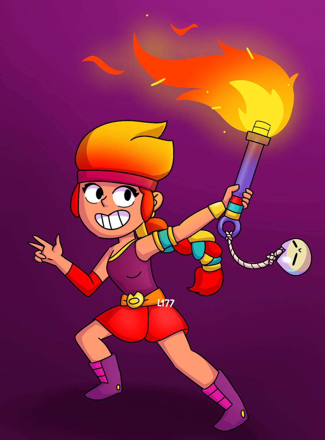 Amber Brawl Stars by Lazuli177 on DeviantArt