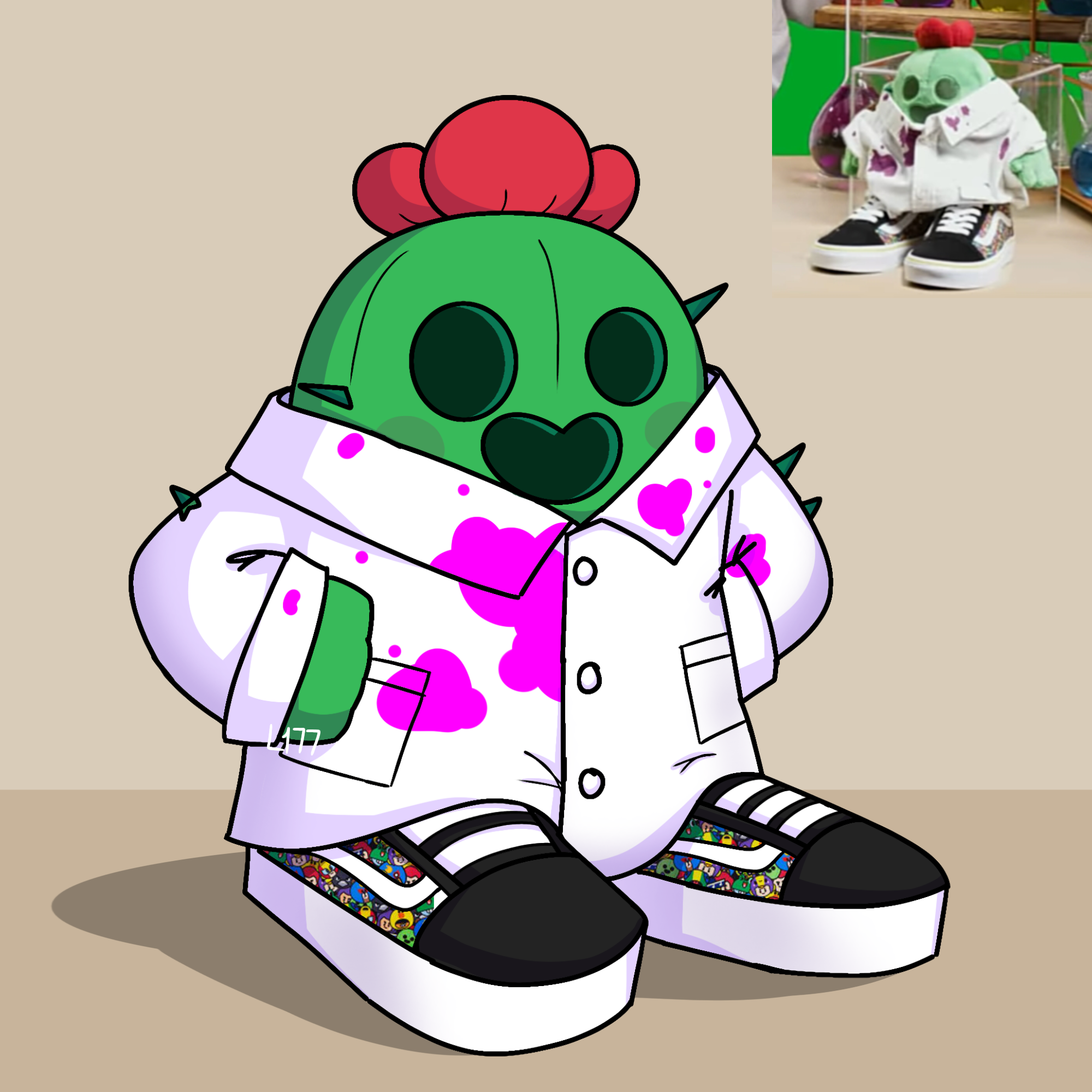 Angry Spike [Brawl Stars] by Lazuli177 on DeviantArt