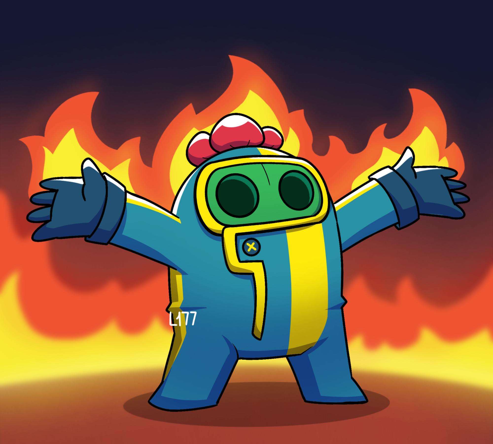 Pyro Spike [Brawl Stars] by Lazuli177 on DeviantArt