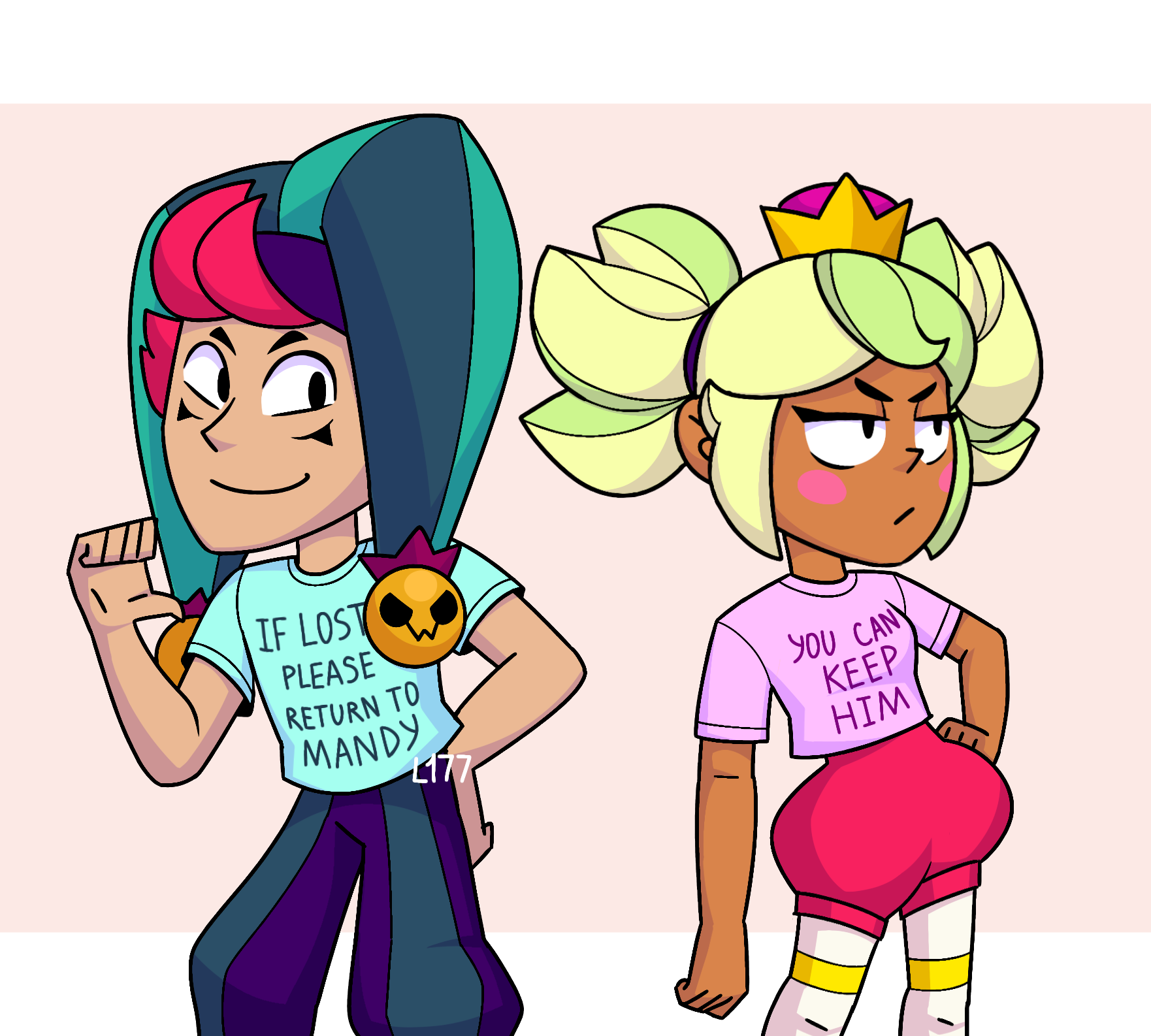 Chester and Mandy Brawl Stars by Lazuli177 on DeviantArt
